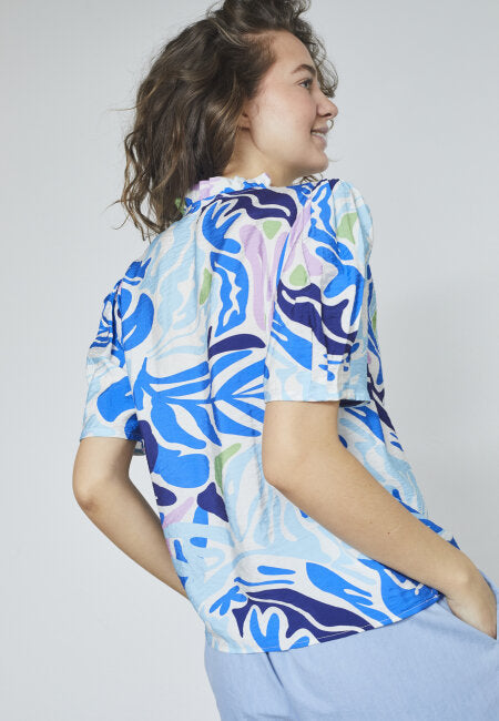 Girpa Blusa - Blue/Multi