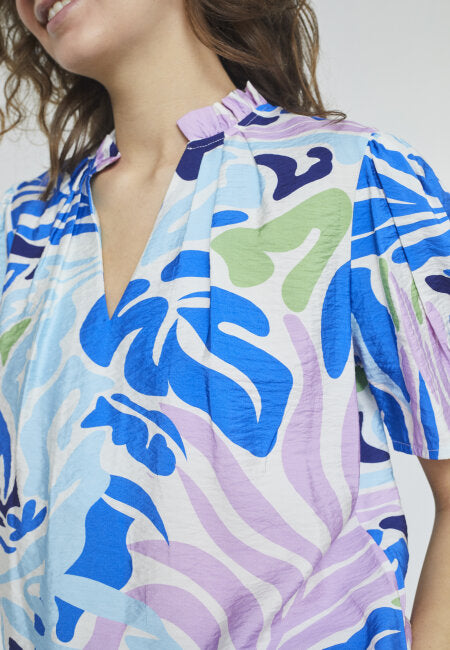 Girpa Blusa - Blue/Multi