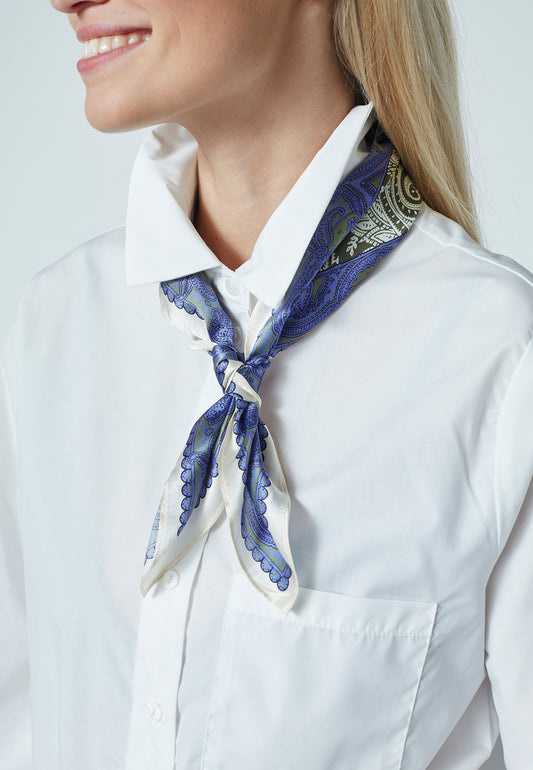 Silki turriklæð - Khaki Combination