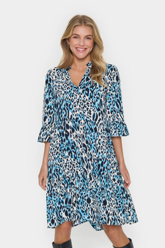 Eda kjóli - Blue Animal