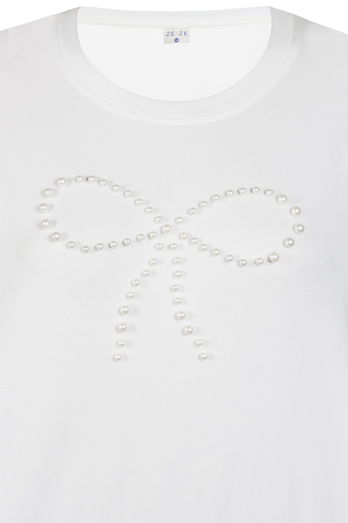 Bethany T-Shirt - Cream Við Perlu Sloyfu