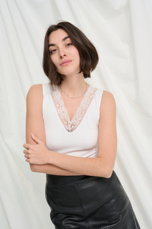 Camilla toppur - Spring Gardenia