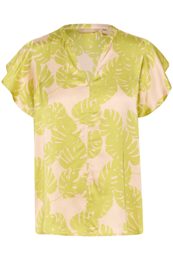 Miso Blusa - Green Palm Leaves
