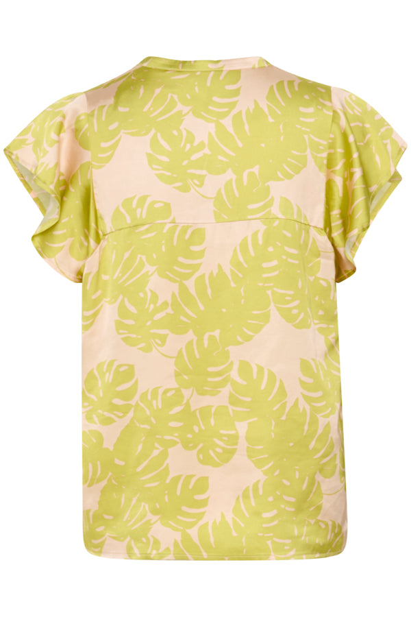Miso Blusa - Green Palm Leaves