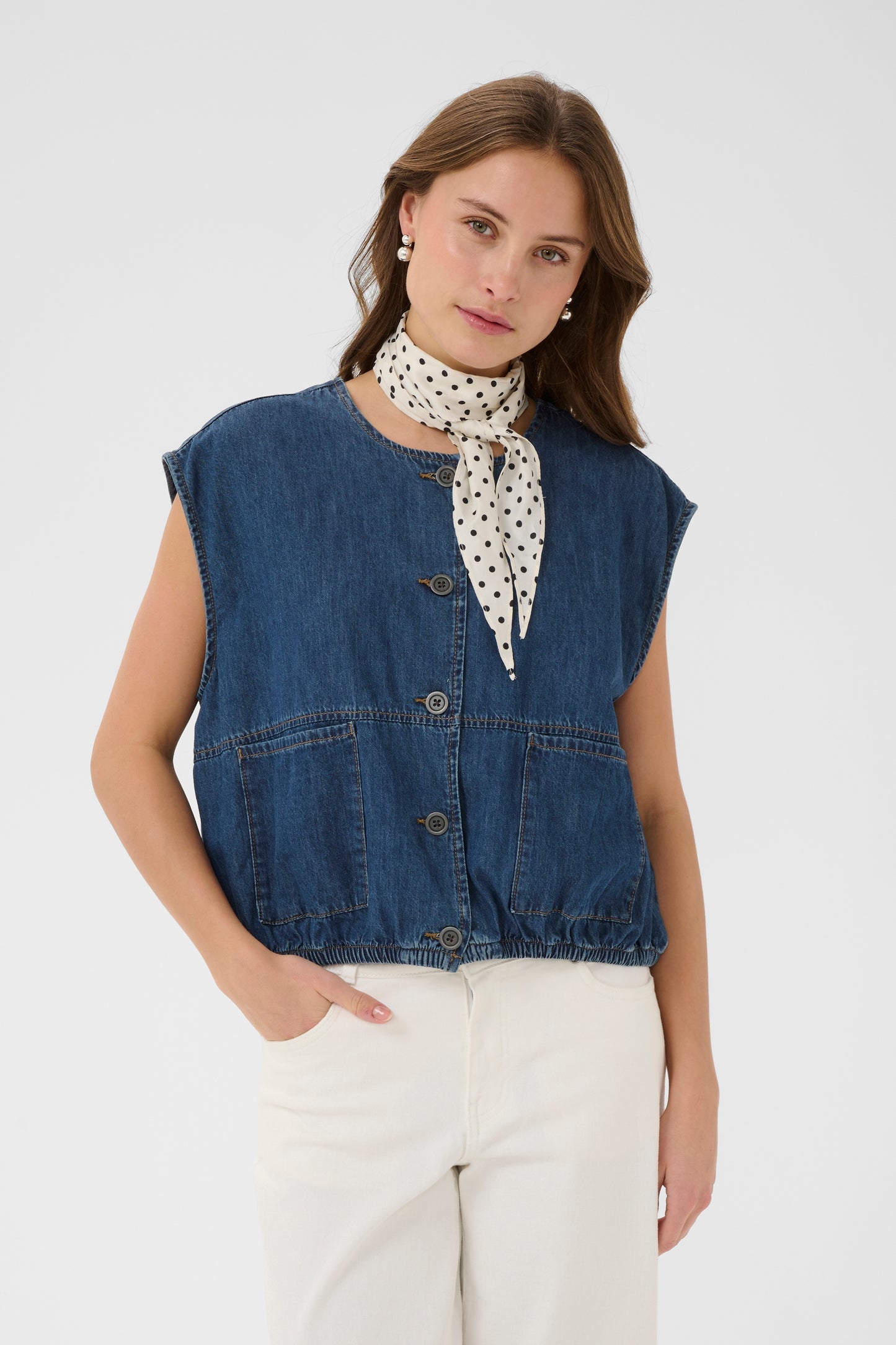 Lava waistcoat - Dark Blue Wash