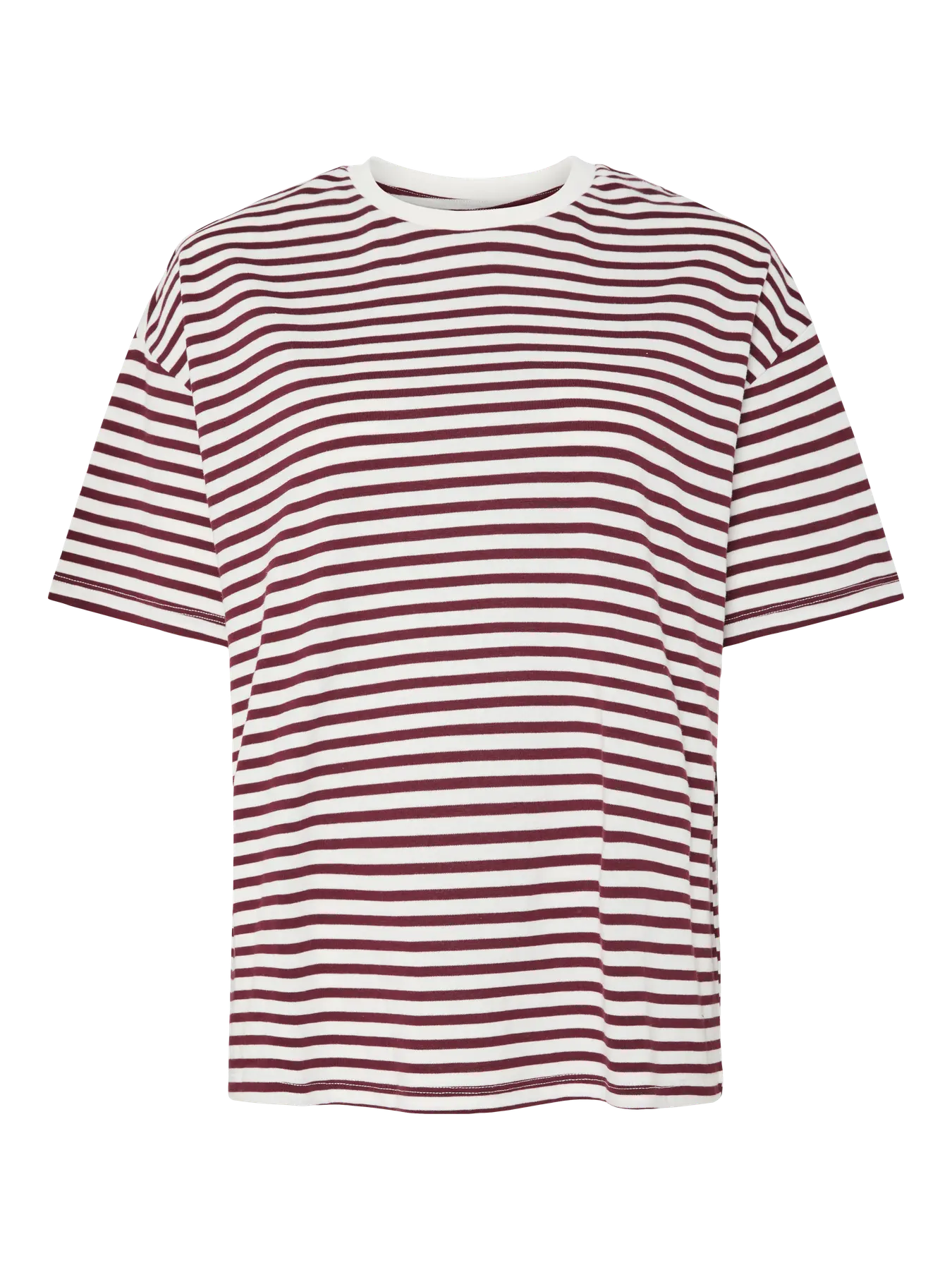 Sadie tshirt - Cloud Dancer/Tawney Port