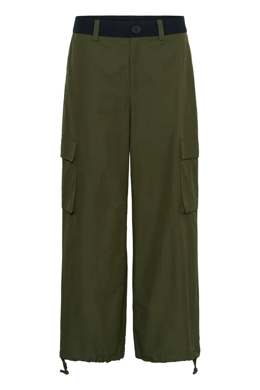 Brenda Pants - Olive Night