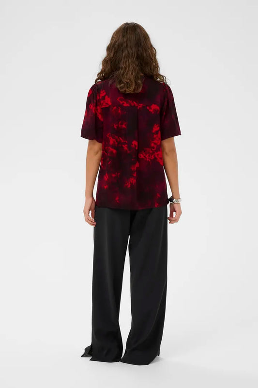 Elsie Blusa - Red Flower