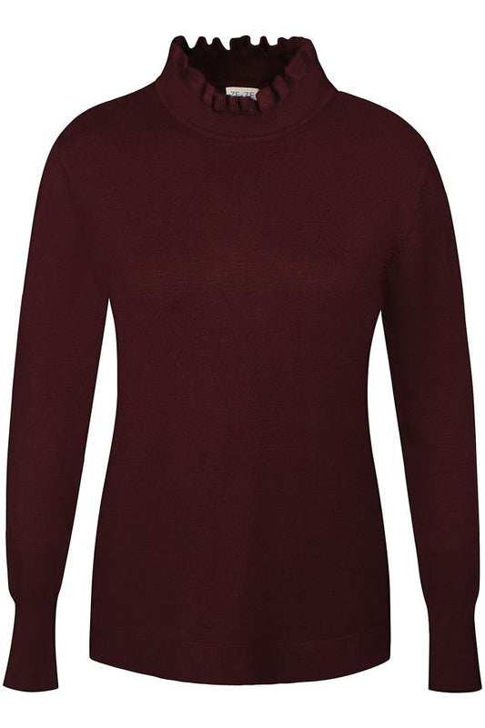 Norma Turtleneck Blusa - Vínreyð