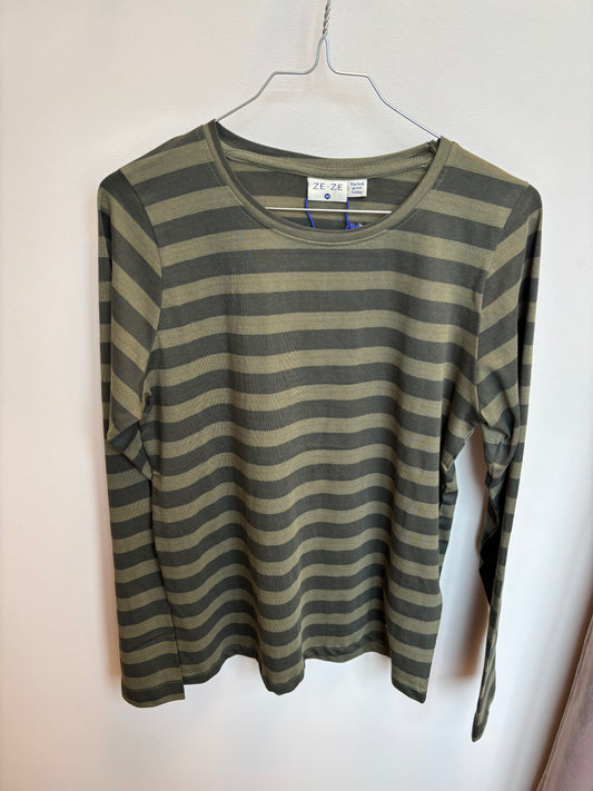 Anita Blusa - Green Stripe
