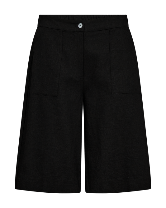 Lava Hør Shorts - Black