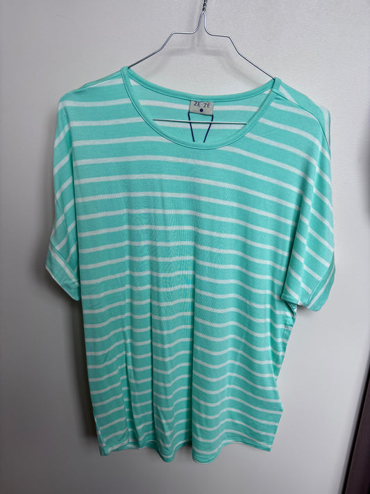 Fay t-shirt - Mint stripe