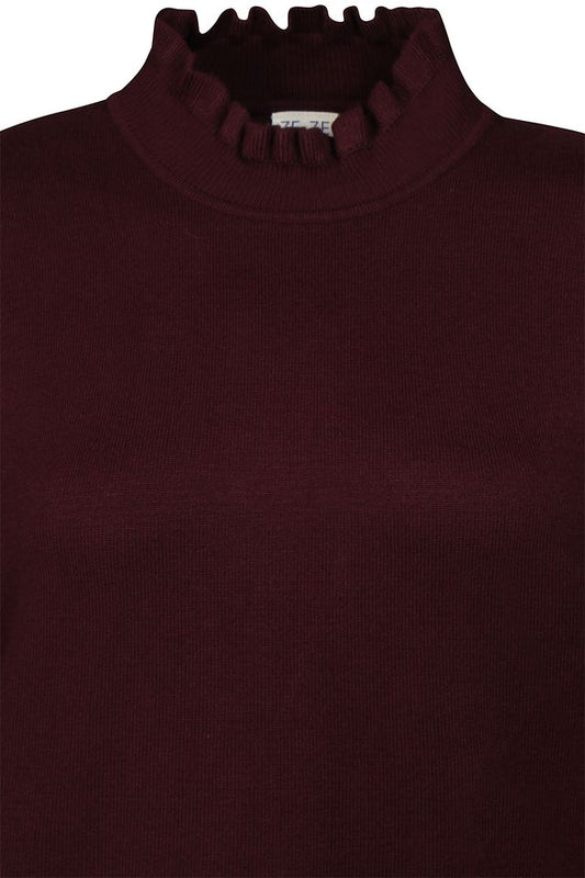 Norma Turtleneck Blusa - Vínreyð
