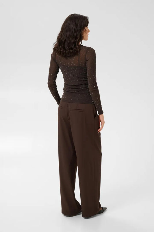 Maisie Blusa - Black/Pearls