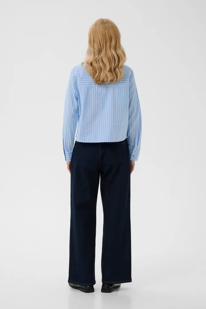 Nissa Shirt - Blue/White Stripe