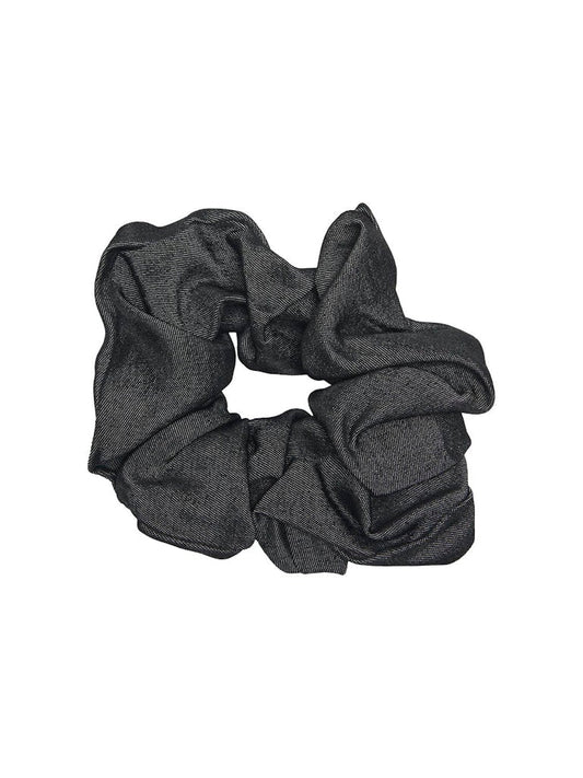Denim scrunchie - Black denim