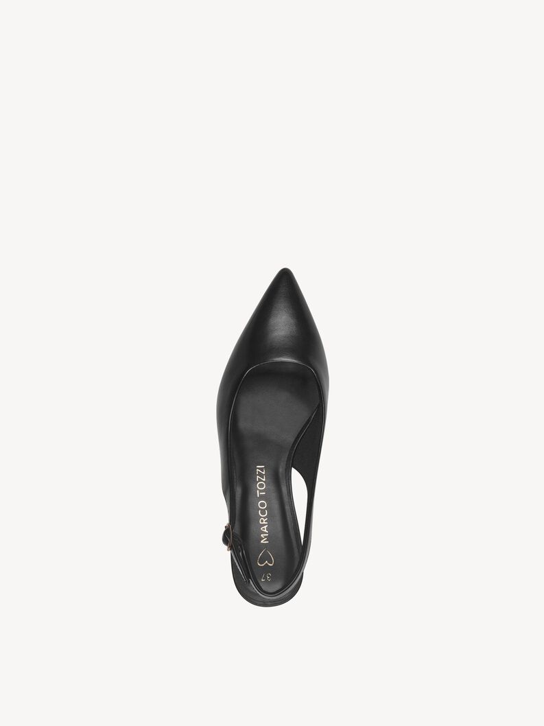 Sling Back Pumps - Black