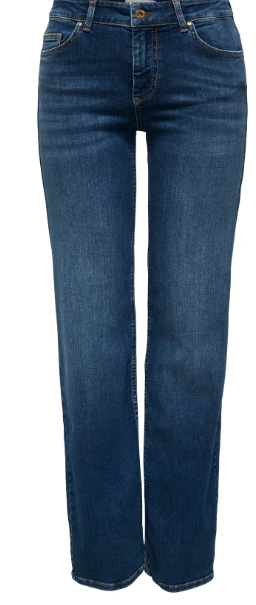Blush Straight Jeans - Dark Blue Denim