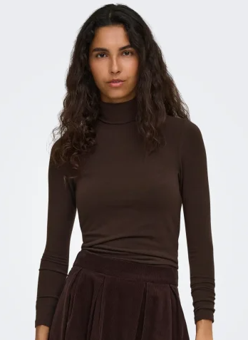 Only Glamour Roll-Neck - Brown