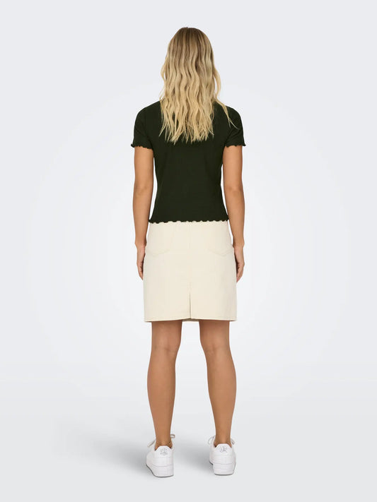 Emma Stutt T-Shirt - Grøn