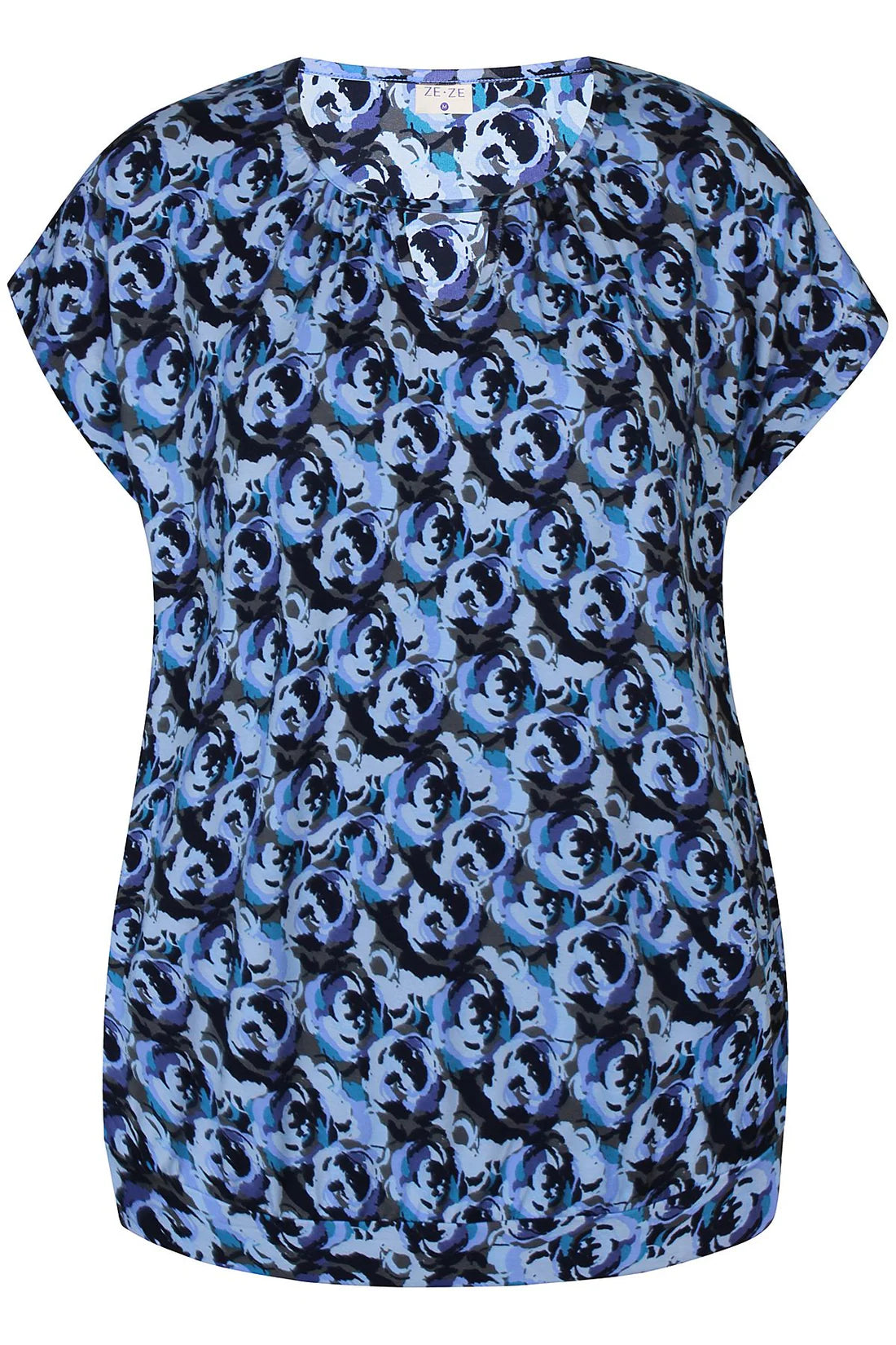 Lex Blusa - Blá Blomstur
