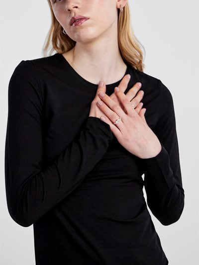 Sirene Langerma T-shirt - Svart