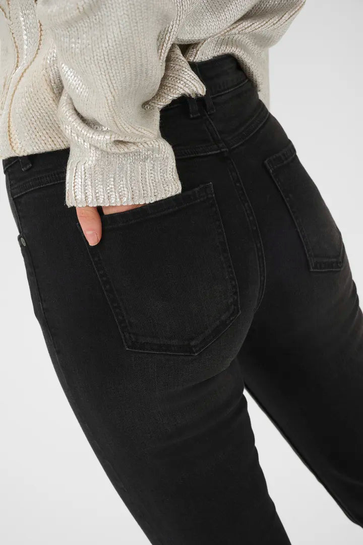 Annalisa Ami Straight Jeans - Black Wash