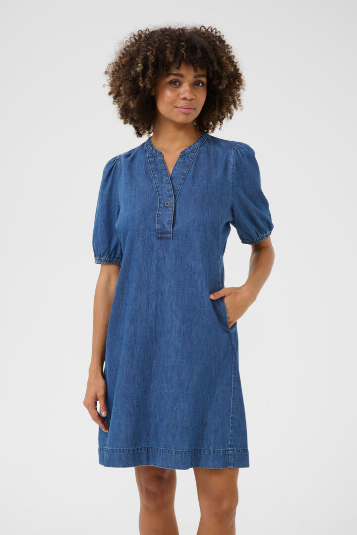 Berteline Arpa Kjóli - Dark Blue Wash