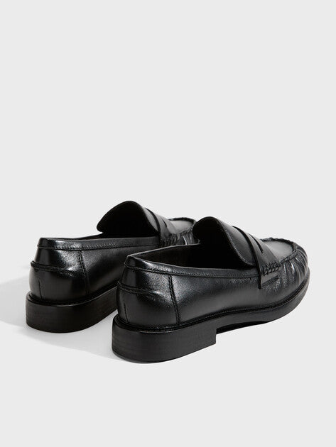 Loafers - Black Nappa Leður