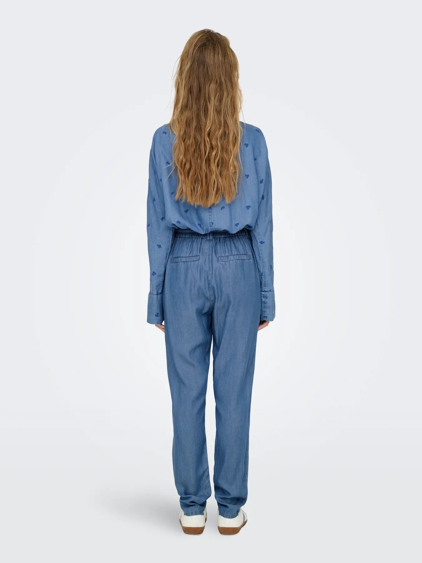 Poptrash charis buksur - Medium blue denim