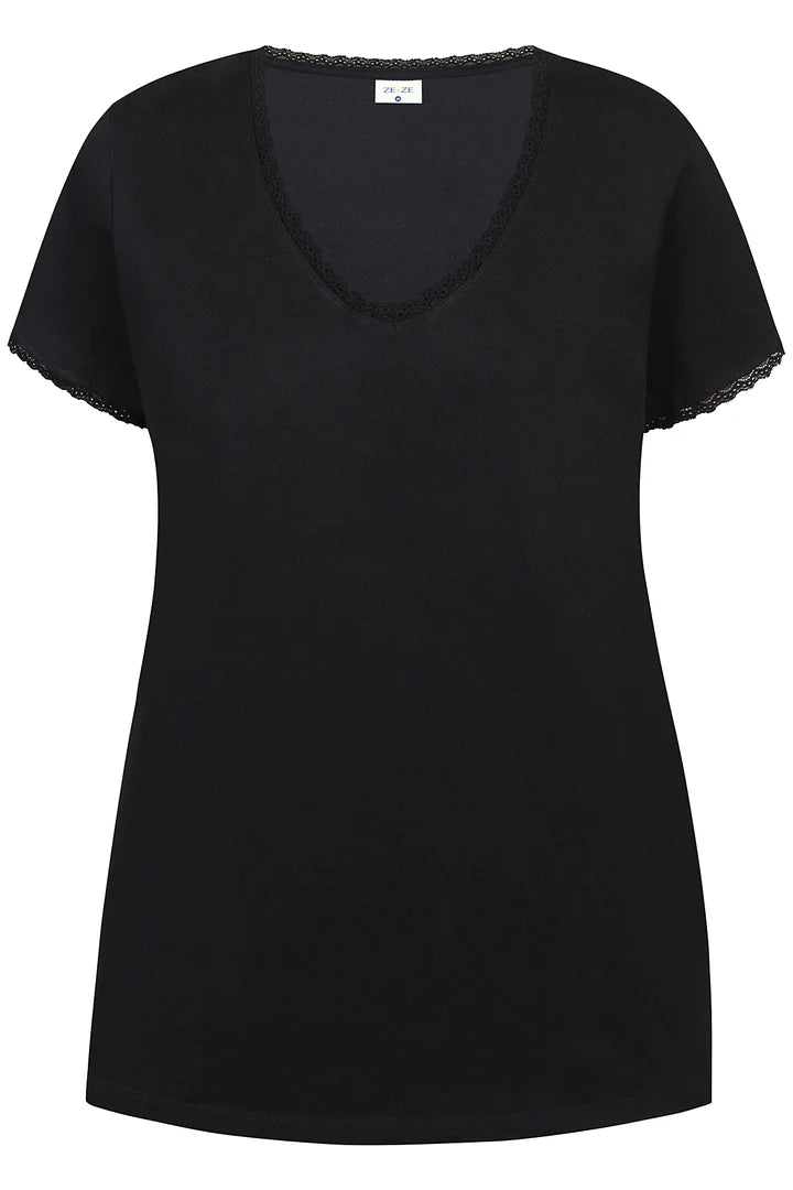 Daria T-shirt v.Blondukant - Svart