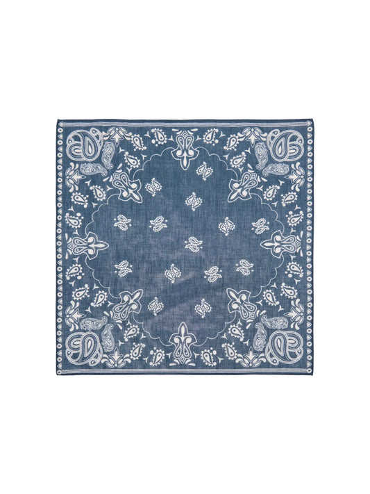 Isabella Turriklæð - Navy Paisley