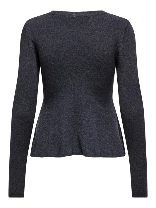 Coco Peplum Blusa - Ombre Blue