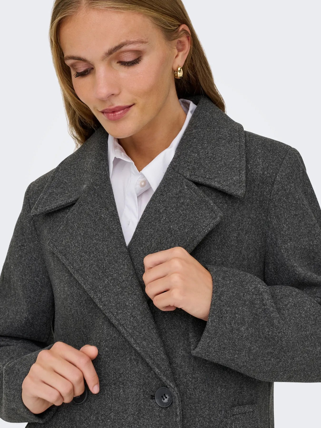Ladina frakki - Dark Grey Melange