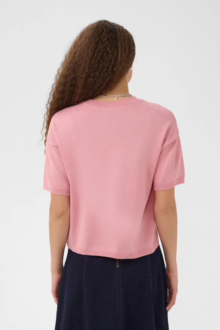 Mila Boxy Pullover - Cameo Pink