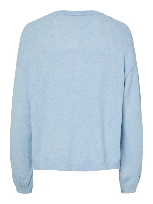 Naomi kardigan - Cashmere Blue/Melange