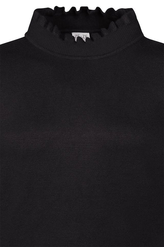 Norma Turtleneck Blusa - Black