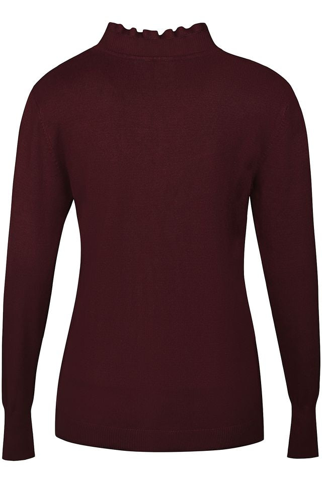 Norma Turtleneck Blusa - Vínreyð
