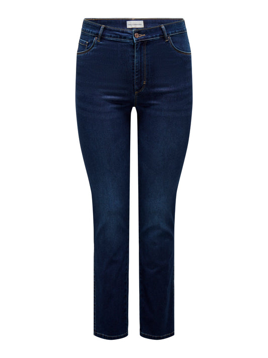 Augusta Straight Jeans - Dark Blue Denim
