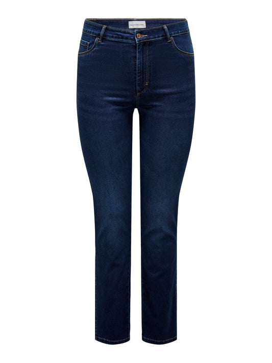 Augusta Straight Jeans - Dark Blue Denim