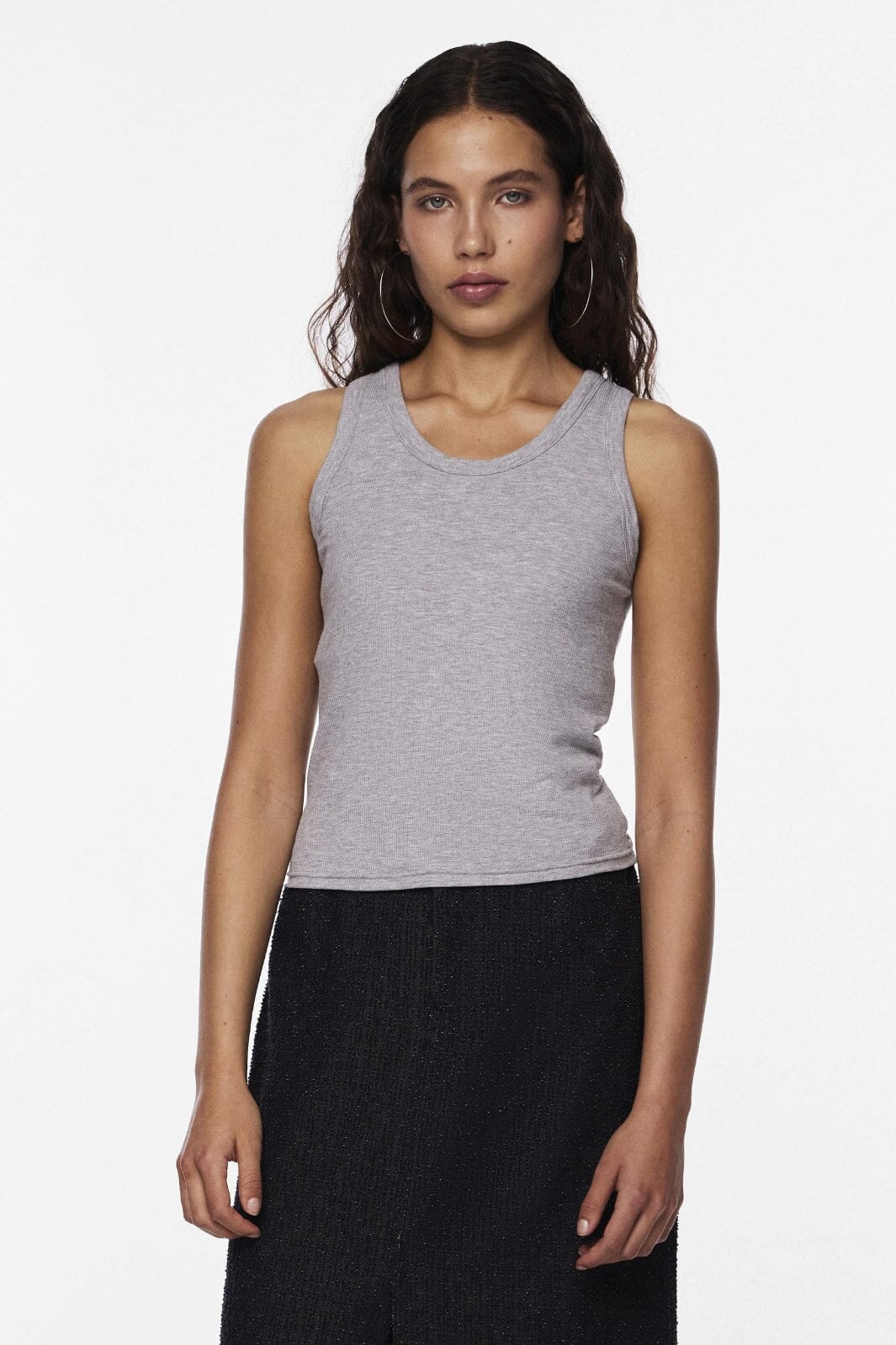 Anibi bra top - Light Grey Melange