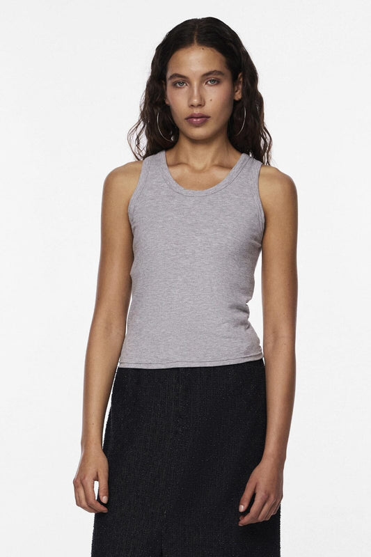 Anibi bra top - Light Grey Melange