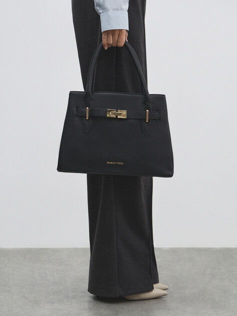 Taska við gull detaljum - Black