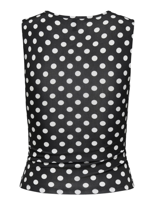 Anna toppur - Black w/white