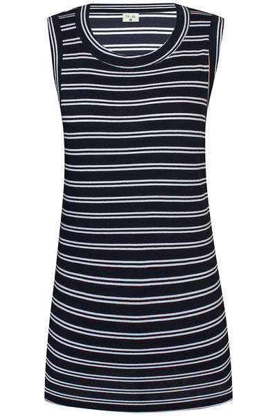 Leah Toppur - Navy/White Stripe