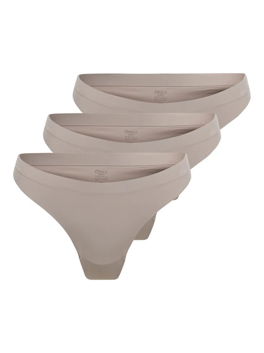 Tracy Seamless Thong 3-Pack - Ethereal