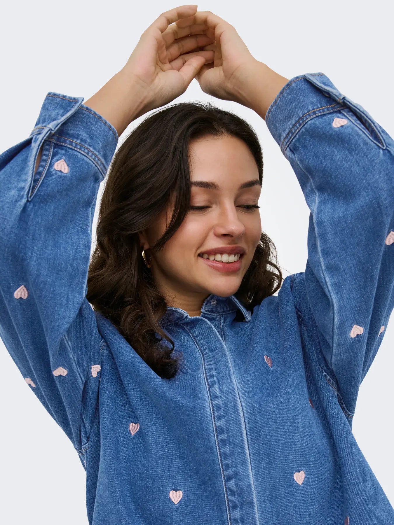 Vera skjúrta - Medium blue denim