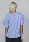 Catey Blusa - L.Blue/White