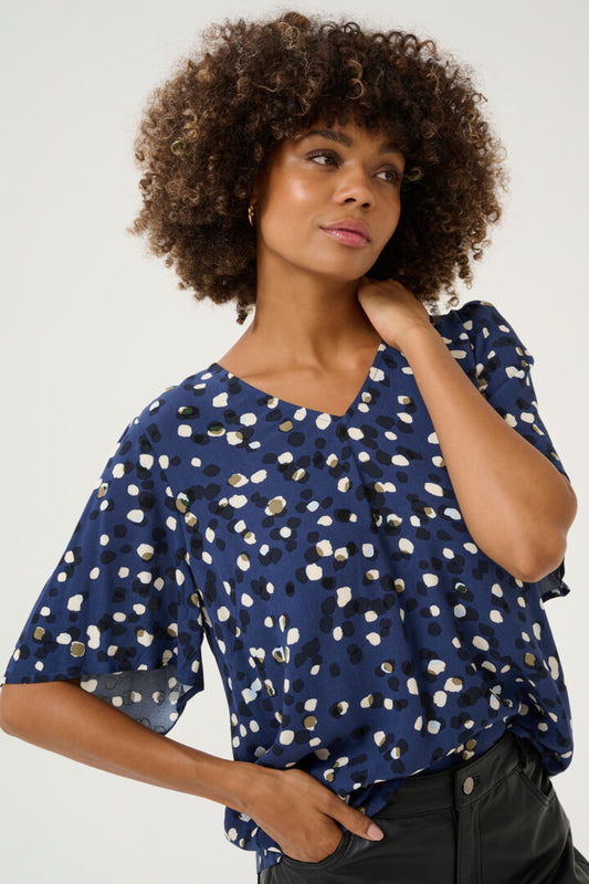 Brandy Blusa - Dress Blue Dot