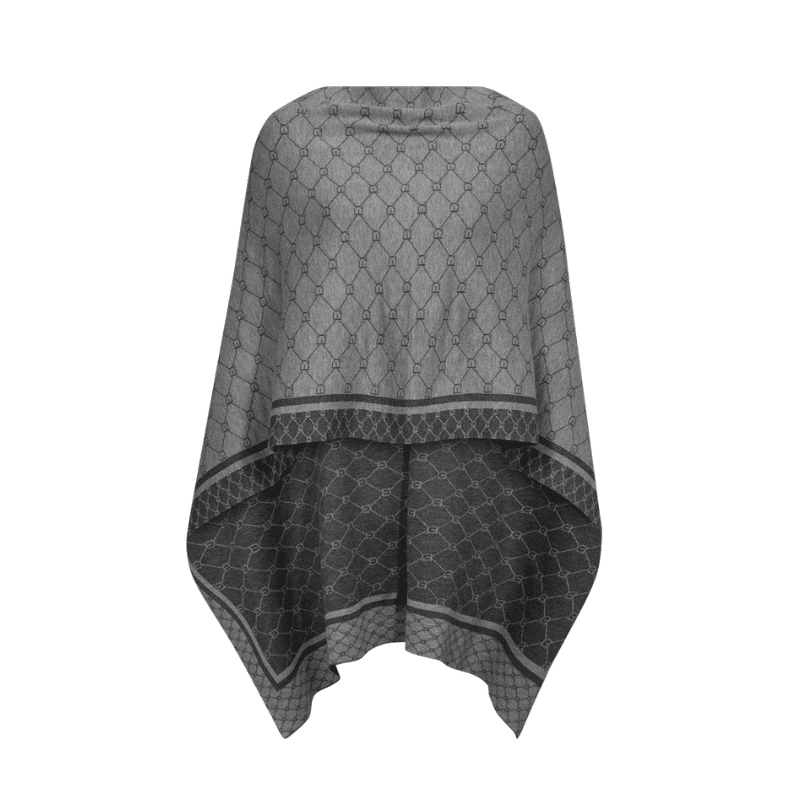 Claudisse Poncho - Medium Grey Melange